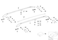 E46 330Ci M54 Cabrio / Universal Accessories/  Hood Parts Railing