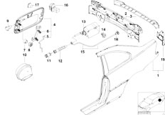 E46 M3 S54 Coupe / Bodywork/  Side Panel Tail Trim
