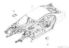 E39 540i M62 Sedan / Bodywork/  Body Skeleton