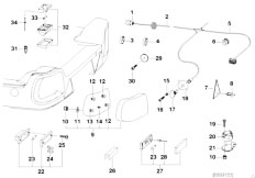 E46 330Ci M54 Cabrio / Universal Accessories/  Trailer Indiv Parts Electr System