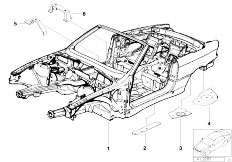 E36 318i M43 Cabrio / Bodywork Body Skeleton