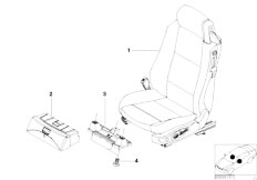 E46 330Cd M57N Cabrio / Seats/  Basic Seat