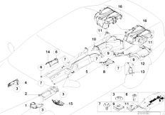 E39 525i M54 Sedan / Vehicle Trim/  Heat Insulation