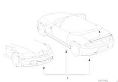 Z3 Z3 3.0i M54 Roadster / Vehicle Trim Aerodynamics Package