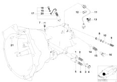 E52 Z8 S62 Roadster / Manual Transmission/  S6s420g Inner Gear Shifting Parts