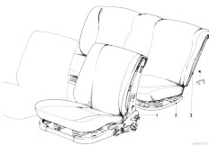 E12 518 M10 Sedan / Seats/  Repair Seat