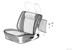E21 320 M10 Sedan / Seats/  Rear Panel