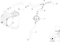 E39 520d M47 Sedan / Fuel Preparation System/  Preheating Valve Fuel Lines