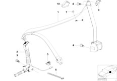 Z3 Z3 M3.2 S50 Coupe / Restraint System And Accessories/  Safety Belt