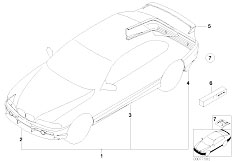E46 318Ci N42 Cabrio / Vehicle Trim/  Aerodynamics Package
