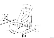 E21 318 M10 Sedan / Seats/  Recaro Sports Seat Spacer