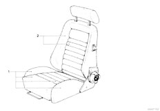 E30 316 M10 2 doors / Seats/  Recaro Sp S Seat Cover