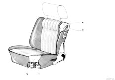 E21 318i M10 Sedan / Seats/  Lower Seat Parts