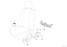 E30 325ix M20 4 doors / Seats/  Seat Front Seat Coverings