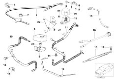 E38 750i M73N Sedan / Engine Electrical System/  Battery Cable-2