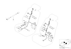 E39 523i M52 Touring / Vehicle Electrical System/  Electr Adjust Comfort Seat Wiring Set