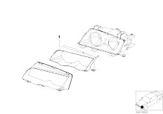 E46 320Ci M54 Cabrio / Lighting/  Retrofit Kit Titanium Covers Headlight