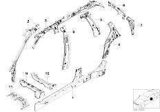 E46 330xd M57N Touring / Bodywork/  Single Components For Body Side Frame