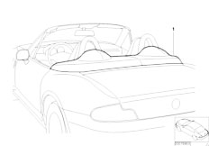 Z3 Z3 2.0 M52 Roadster / Vehicle Trim Speedster Cover