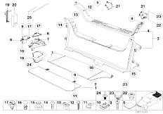 Z3 Z3 M3.2 S50 Coupe / Vehicle Trim/  Trunk Trim Panel