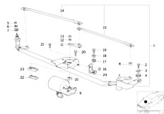 E36 316i M43 Coupe / Vehicle Electrical System/  Single Wiper Parts-2