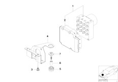 Z3 Z3 3.0i M54 Roadster / Brakes Hydro Unit Dsc Control Unit Fastening