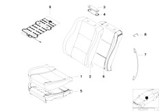 E39 520i M54 Touring / Seats/  Comfort Seat Cover Pad