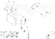 Z3 Z3 3.0i M54 Roadster / Brakes Front Brake Pipe Asc