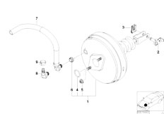 Z3 Z3 3.0i M54 Roadster / Brakes Power Brake Unit Depression-2