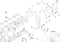 E46 M3 S54 Cabrio / Engine/  Engine Block Mounting Parts