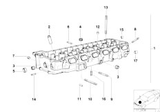 E36 M3 S50 Cabrio / Engine Cylinder Head