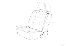 E30 316 M10 2 doors / Seats/  Seat Cover Front
