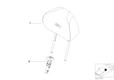 E46 M3 S54 Coupe / Seats Sports Seat Head Rest