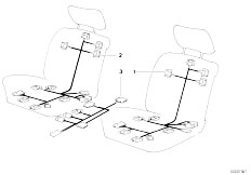 E34 525i M50 Sedan / Vehicle Electrical System/  Wiring Electr Seat Adjustment Front