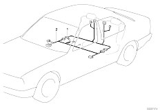 E34 M5 3.8 S38 Sedan / Vehicle Electrical System/  Wiring Electr Seat Adjustment Rear