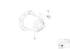 E36 316i M40 Sedan / Rear Axle/  Limited Slip Differential Assembly