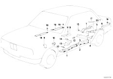 E34 520i M50 Sedan / Vehicle Electrical System/  Cable Covering
