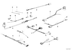 E21 323i M20 Sedan / Vehicle Electrical System Various Additional Wiring Sets