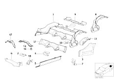 E36 320i M52 Cabrio / Bodywork/  Rear Floor Parts