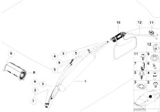 E39 540i M62 Sedan / Restraint System And Accessories/  Airbag Passenger And Head Airbag
