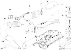 E39 520d M47 Touring / Fuel Preparation System/  Suction Silencer Filter Cartridge