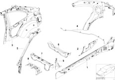 E46 316ti N45 Compact / Bodywork/  Single Components For Body Side Frame