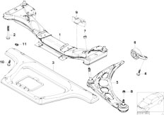 E46 320Cd M47N Coupe / Front Axle/  Front Axle Support Wishbone
