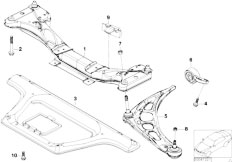 E46 320d M47 Touring / Front Axle/  Front Axle Support Wishbone-2