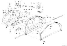E30 M3 S14 2 doors / Instruments Measuring Systems/  Instruments Combinat Single Components