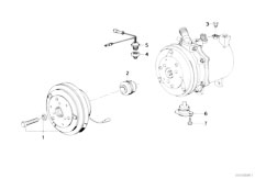 E34 535i M30 Sedan / Heater And Air Conditioning/  Magnetic Clutch
