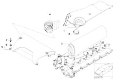 E53 X5 3.0d M57 SAV / Fuel Preparation System Suction Silencer Filter Cartridge