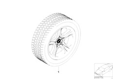 E52 Z8 S62 Roadster / Wheels Complete Wheels Winter Styling 59