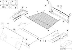 E39 M5 S62 Sedan / Vehicle Trim/  Trunk Trim Panel