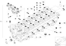 E46 M3 S54 Cabrio / Engine/  Cylinder Head